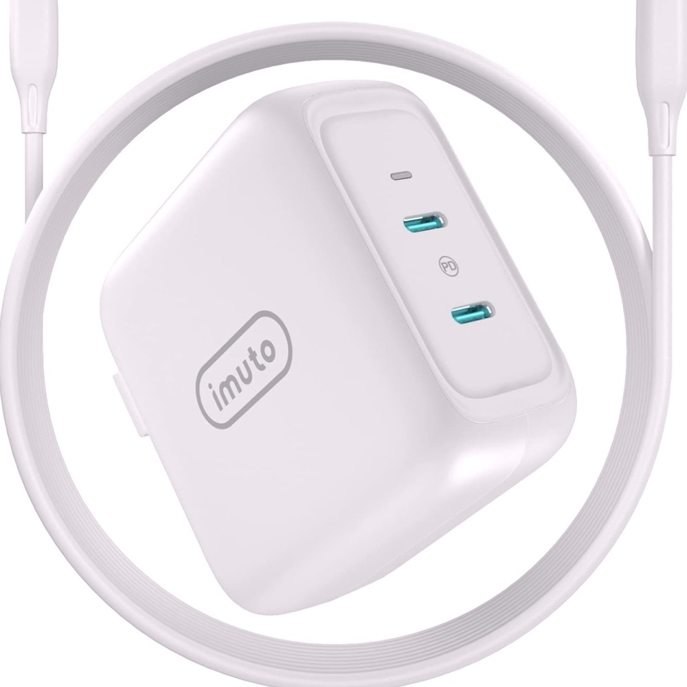 IMUTO 90W GaN Ill Charger for Laptop (White)